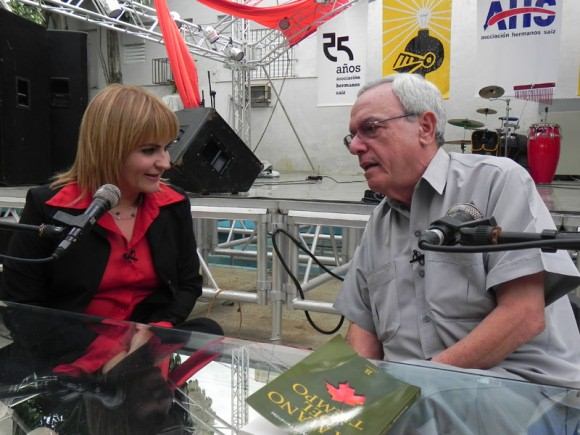 Magda Resik y Eusebio Leal
