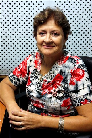 Marta Marcel, locutora de Radio Progreso