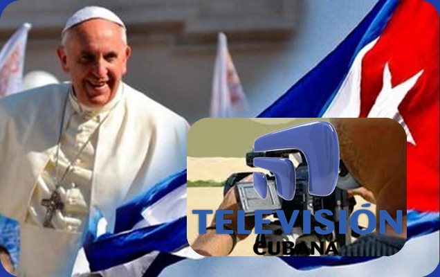 Cobetura TV Cubana en visita del Papa Fracnsisco 2015