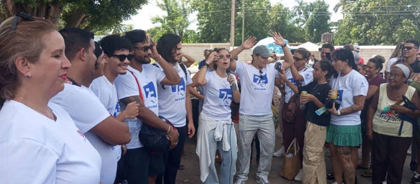 75 ANIVERSARIO DE LA TV CUBANA se celebra en la calle