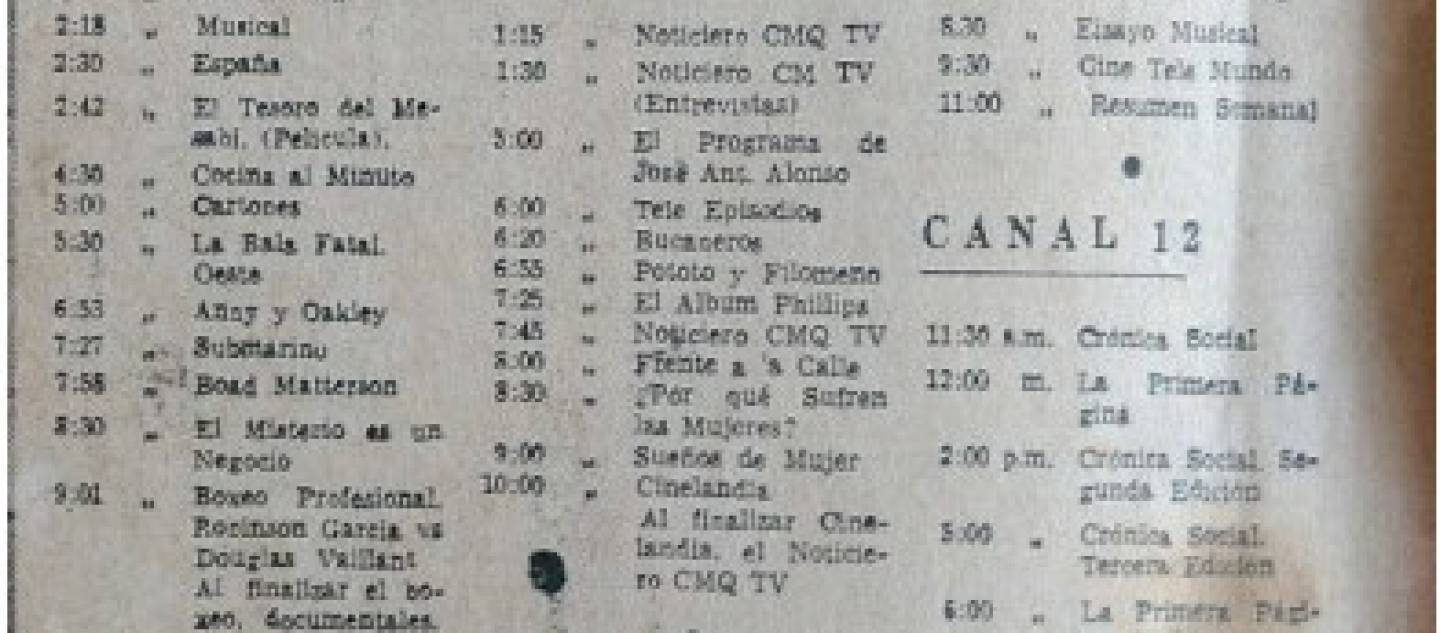 Canal 12: Primeras coberturas informativas de actos políticos después de 1959